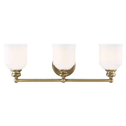 Melrose 24-Inch Warm Brass Bathroom Light by Savoy House