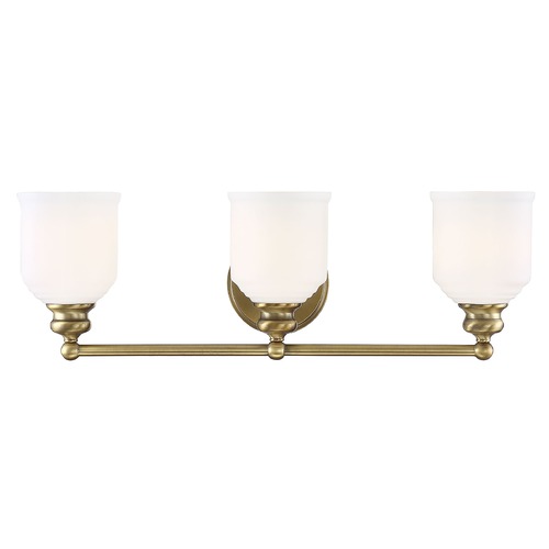 Savoy House Melrose 24-Inch Warm Brass Bathroom Light by Savoy House 8-6836-3-322