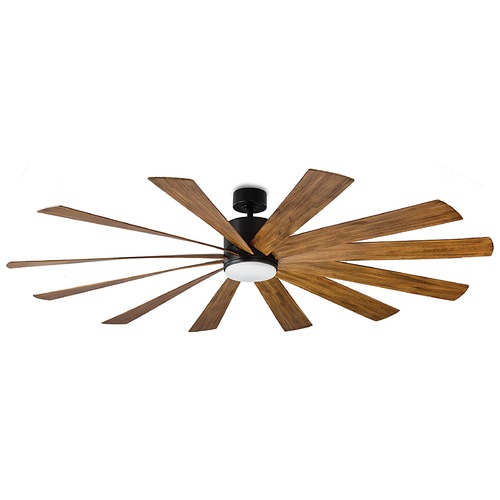 Modern Forms by WAC Lighting Windflower 80-Inch LED Outdoor Fan in Matte Black by Modern Forms FR-W1815-80L35MBDK