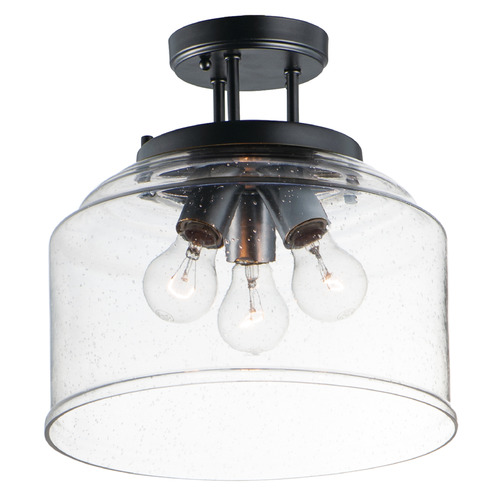 Maxim Lighting Acadia Black Semi-Flushmount Light
