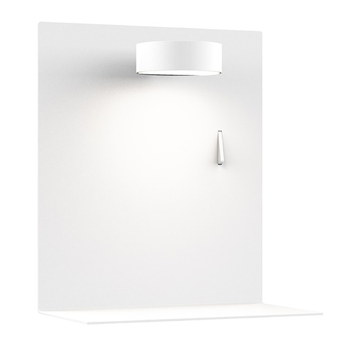 Kuzco Lighting Dresden 7-Inch Wide LED Wall Mount with Shelf in White by Kuzco Lighting WS16907-WH