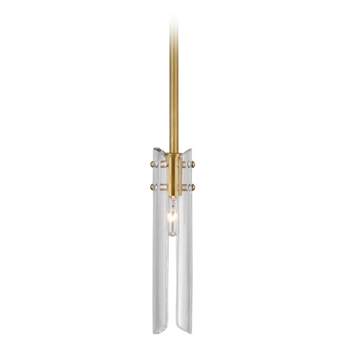 Visual Comfort Signature Collection Aerin Casoria Petite Pendant in Antique Brass by Visual Comfort Signature ARN5480HABCG