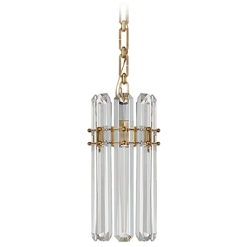 Aerin Bonnington Small Pendant in Antique Brass by Visual Comfort Signature