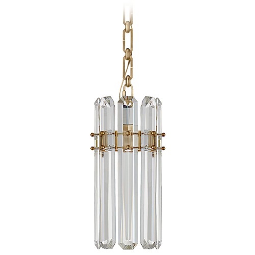 Visual Comfort Signature Collection Aerin Bonnington Small Pendant in Antique Brass by Visual Comfort Signature ARN5123HABCG