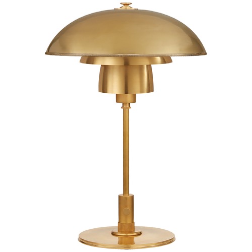 Visual Comfort Signature Collection Thomas OBrien Whitman Desk Lamp in Antique Brass by Visual Comfort Signature TOB3513HABHAB