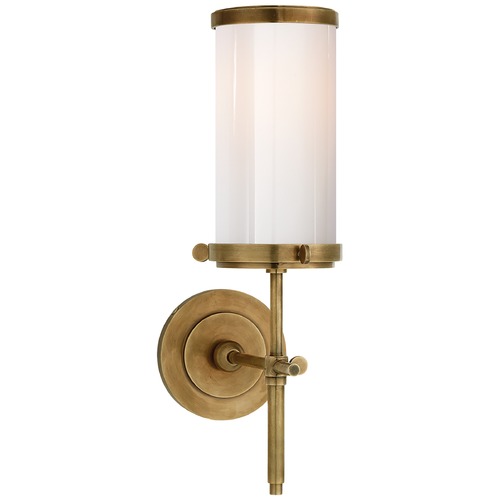 Visual Comfort Signature Collection Thomas OBrien Bryant Bath Sconce in Antique Brass by Visual Comfort Signature TOB2015HABWG