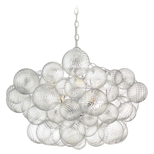 Visual Comfort Signature Collection Julie Neill Talia Large Chandelier in Plaster White by Visual Comfort Signature JN5112PWCG