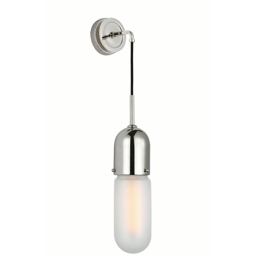 Thomas OBrien Junio Wall Sconce in Polished Nickel by VC Signature