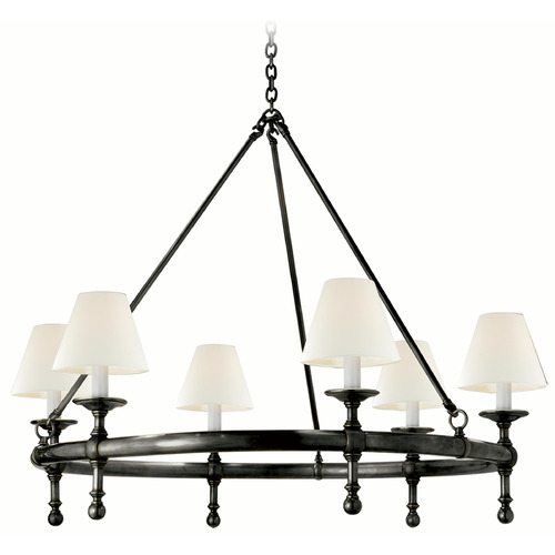 Visual Comfort Signature Collection Chapman & Myers Classic Bronze Chandelier