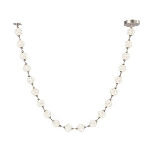 Marni 143-Inch Pendant in Polished Nickel by Alora Lighting