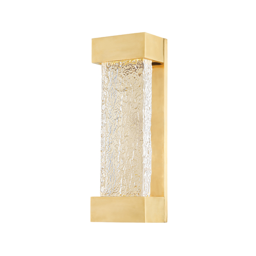 Wharton 15-Inch Wall Sconce in Aged Brass by Hudson Valley Lighting