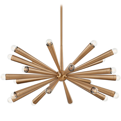 Troy Lighting Troy Lighting Keanu Patina Brass LED Chandelier F1040-PBR