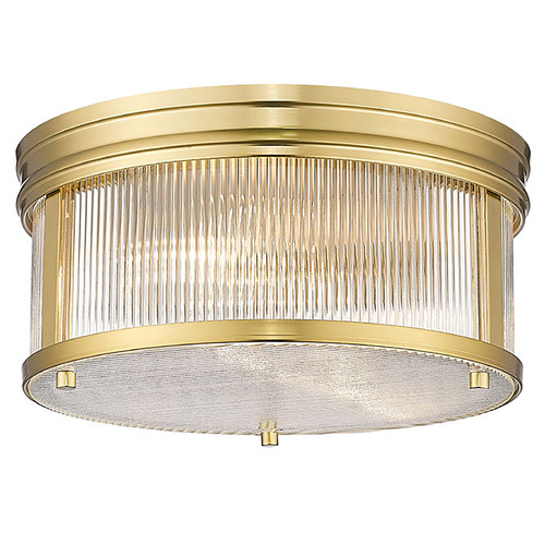 Z-Lite Carnaby Modern Gold Flushmount Light