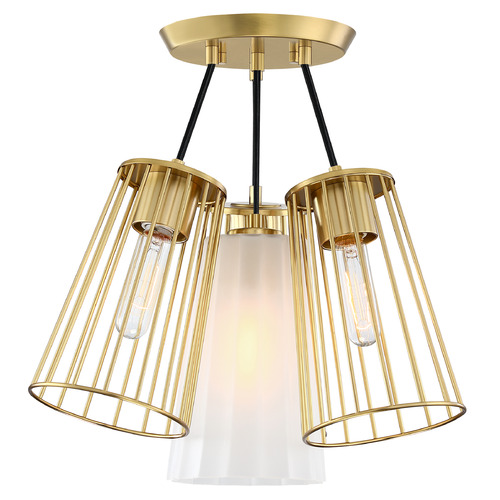 Designers Fountain Liana Brushed Gold Semi-Flushmount Light
