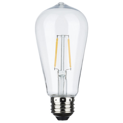Satco Lighting 2W ST19 2200K Clear Replacement LED String Light Bulb 2-Pack by Satco S8053