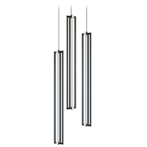 Afx Lighting Cass Black LED Multi-Light Pendant