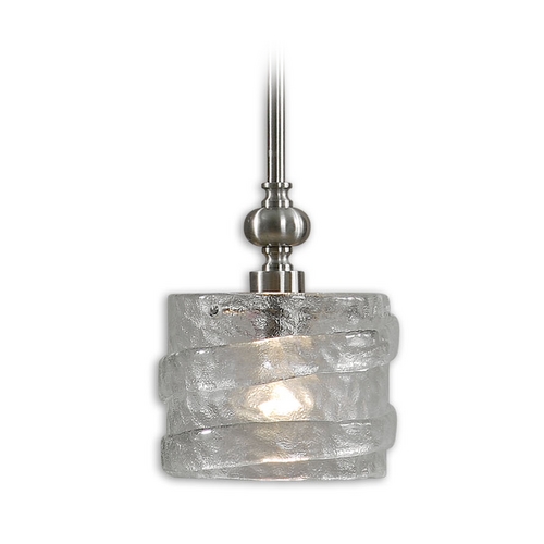 Uttermost Lighting Modern Mini-Pendant Light with Clear Glass 21925