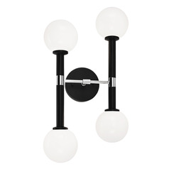 Matteo Lighting Stellar Black Vertical Bathroom Light