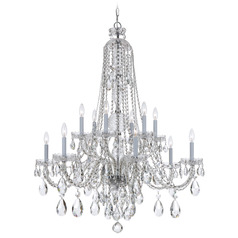 Crystorama Lighting Traditional Crystal Polished Chrome Crystal Chandelier