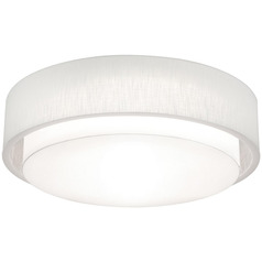 Afx Lighting Sanibel Linen White LED Flushmount Light