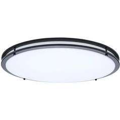 Nuvo Lighting Glamour Black LED Flushmount Light