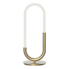 Kuzco Lighting Huron Natural Brass LED Table Lamp with Touch Dimmer