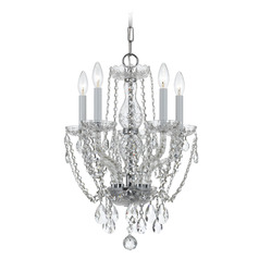 Crystorama Lighting Traditional Crystal Polished Chrome Crystal Chandelier