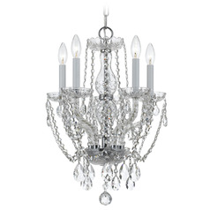Crystorama Lighting Traditional Crystal Polished Chrome Crystal Chandelier