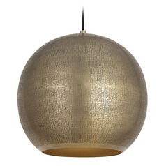 Maxim Lighting Aurelia Weathered Brass Pendant Light with Globe Shade