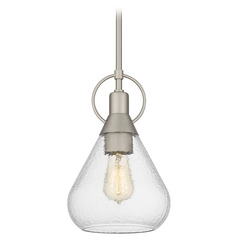 Quoizel Lighting Quoizel Piccolo Pendant Brushed Nickel Mini-Pendant Light with Bowl / Dome Shade