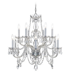 Crystorama Lighting Traditional Crystal Polished Chrome Crystal Chandelier