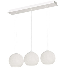 Afx Lighting Cleo White Multi-Light Pendant with Globe Shade