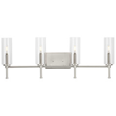 Progress Lighting Elara 4-Light Brushed Nickel Bath Vanity Light