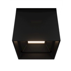 Modern Forms Kube Black LED Close To Ceiling Light