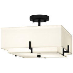Quoizel Lighting Quoizel Semi-Flush Mount Matte Black Semi-Flushmount Light