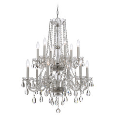 Crystorama Lighting Traditional Crystal Polished Chrome Crystal Chandelier