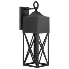 Progress Lighting Birkdale 1-Light Textured Black Wall Lantern