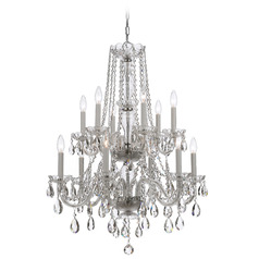 Crystorama Lighting Traditional Crystal Polished Chrome Crystal Chandelier