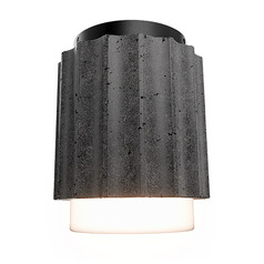 Modern Forms Caviar Basalt Stone / Black LED Flushmount Light