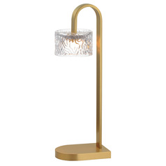Et2 Elysian Natural Aged Brass LED Table Lamp with Drum Shade
