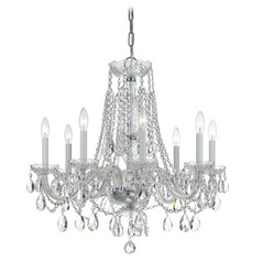 Crystorama Lighting Traditional Crystal Polished Chrome Crystal Chandelier