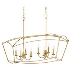 Maxim Lighting Plumette Gold Leaf Island Light