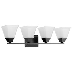 Progress Lighting Clifton Heights 4-Light Black Vanity Light