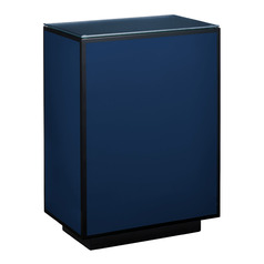 Currey and Company Lacquer Navy & Black & Clear Coffee & End Table