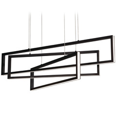 Afx Lighting Cole Black LED Multi-Light Pendant