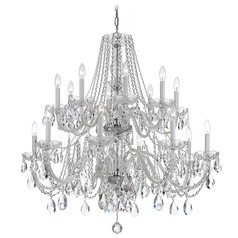 Crystorama Lighting Traditional Crystal Polished Chrome Crystal Chandelier
