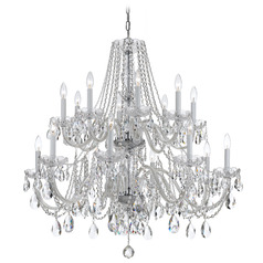 Crystorama Lighting Traditional Crystal Polished Chrome Crystal Chandelier