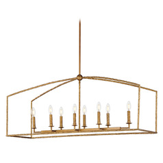 Maxim Lighting Martel Etruscan Gold Island Light
