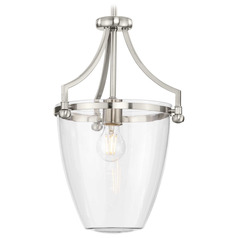 Progress Lighting Parkhurst 1-Light Brushed Nickel Mini Pendant