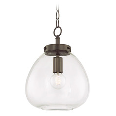 Mitzi Tara Small Terracotta Brown Glass Pendant